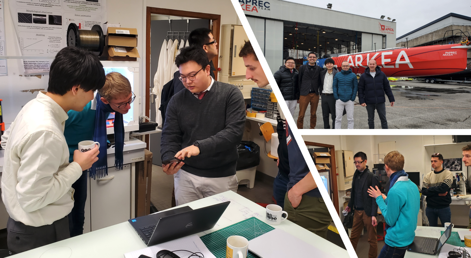 Japan - France collaboration !! Japanese colleagues Visiting Lorient ...